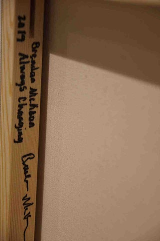 "Always Changing" Orange Toned Color Field Contemporary Abstract, 2019