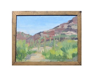 New Mexico or West Texas Desert Painterly Landscape Later, 20th Century