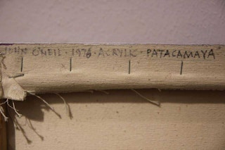 "Patacamaya" Cubist Pink Large Abstract 1978