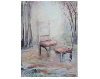 Lin Swanner - Abstract Chair Still Life in a Forest, 2000