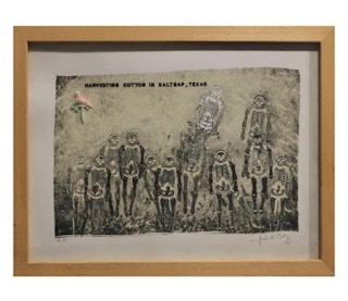 Jack W. Cody - "Harvesting Cotton in Saltgap, Texas," 20th Century