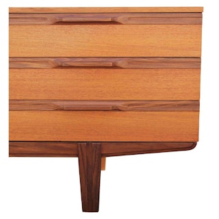 Clean Modern Teak Sideboard 1960s Restored