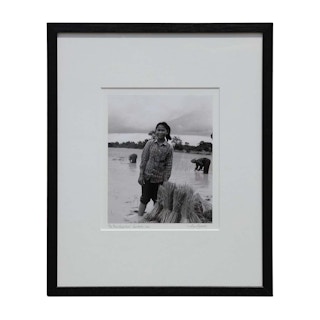 "Rice Paddy Girl" Siem Reap, Cambodia Black and White Photograph 2001