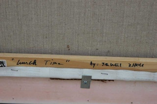 "Lunchtime" Naturalistic Rural Farm Figurative Landscape Painting