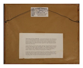 Chester Dixon Snowden- Study of Ducks Watercolor Painting 1960's