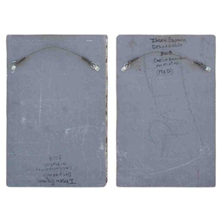 "Desperado" Black and White Abstract Expressionist Diptych 2008