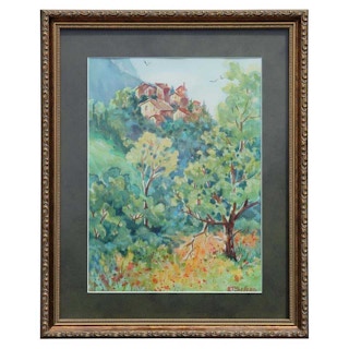 "Arroni" Italian Natural Impressionist Landscape Painting, 21st Century