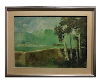 Moa- "Spring Countryside" Italian Landscape Painting 1967