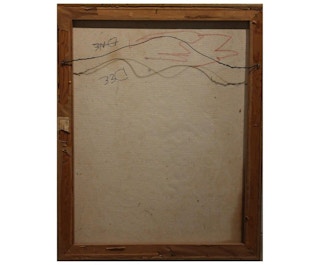 Modern Textured Yellow with Orange Abstract Expressionist 20th Century