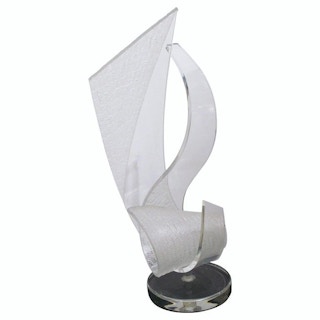 Hivo Van Teal- Acrylic Lucite Organic Flowing Sculpture 20th Century