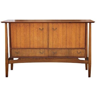 Teak Floating Top Crezenda or Sideboard Designed by Ebenezer Gomme