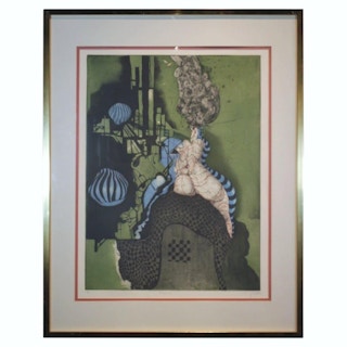 Tony Bass- "Machine" Contemporary Abstract Surrealist Print, Edition 3