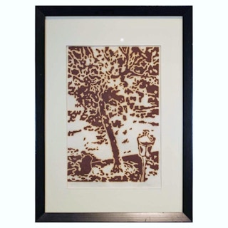 Don Fillingham- "Repose" Monotone Print of a Park 1969