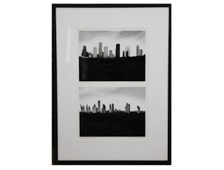 Sam McColloch- Houston, Texas Skyline Compared to Stonehenge 1984