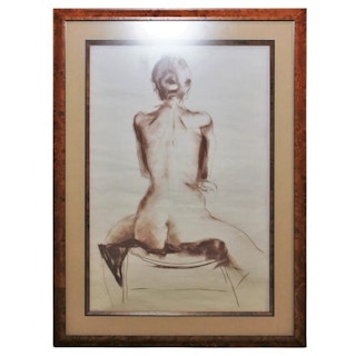 Charcoal Study of a Nude Seated Women, 2005