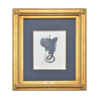 "The Black Cherub" Surrealist Print of Hell Canto from the Divine Comedy Suite 1964