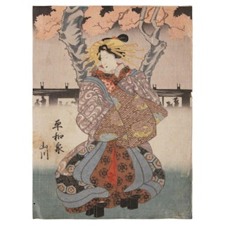 Utagawa Kuniyoshi - Geisha at Shin Yoshiwara Japanese Woodblock Print