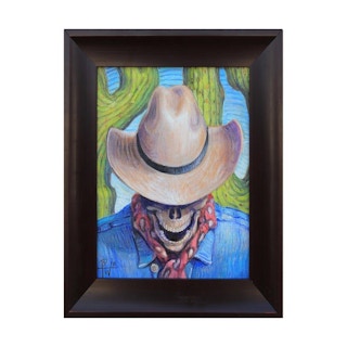 "Goodbye Cowboy" Contemporary Surrealist Figurative Painting 2009