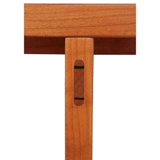 Handmade Custom Modern Sculptural Cherry Wood Console Table by Roger Deatherage