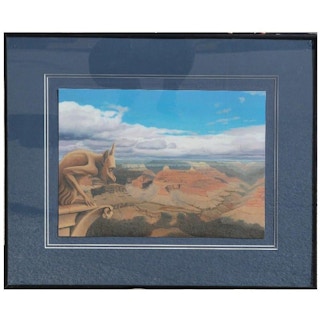 Surrealist Grand Canyon Landscape with Gargoyle 2002