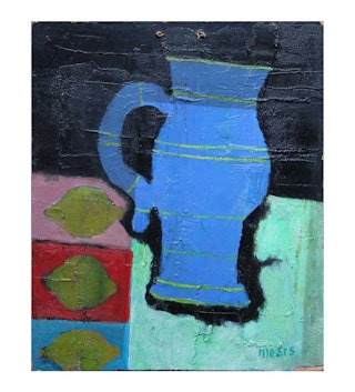Untitled Post Impressionist Minimal Still Life Painting, 1970's
