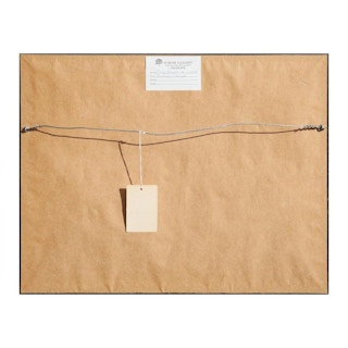 “New Life” Earth-toned Abstract Watercolor Landscape Painting 20th Century