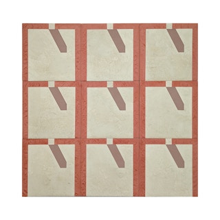 "Sombra #1" Neutral-Toned Abstract Geometric Mixed Media Painting 2023