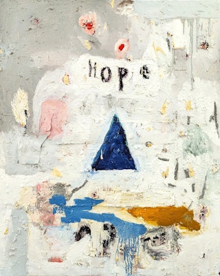 "Soundscape" Contemporary Pastel Abstract Expressionist Mixed Media Painting 2023