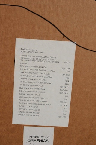 "The High Priest" Geometric Pop Art Artist Proof 1987