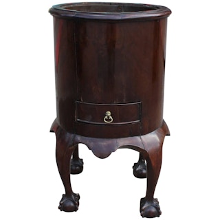 18th Century Moahogany English Wine Cooler Ball and Claw Feet