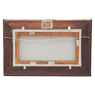 Hay Farm Scene with Landscape, 19th Century