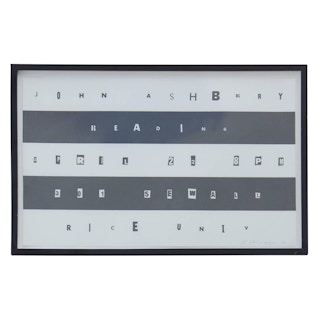 Black and White Striped Lettering Collage