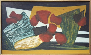 "March" Expressionist Painting 1960's