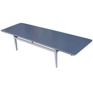 Lovely Modern Grey on Grey Rectangular Lacquered Coffee Table