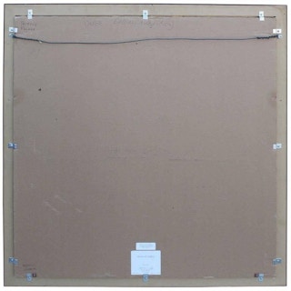 Patrick Palmer - Abstract Portrait of a Man in Green Striped Shirt with Red Skin