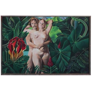Adam and Eve Themed Surrealist, Figurative Nudes, 1970's