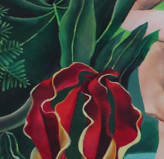 Adam and Eve Themed Surrealist, Figurative Nudes, 1970's