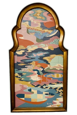 "Temporary Cure for Existential Dread No. 39" Contemporary Colorful Landscape 2022