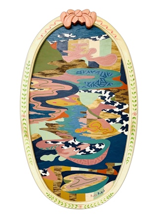 "Temporary Cure for Existential Dread No. 42" Contemporary Colorful Landscape 2022