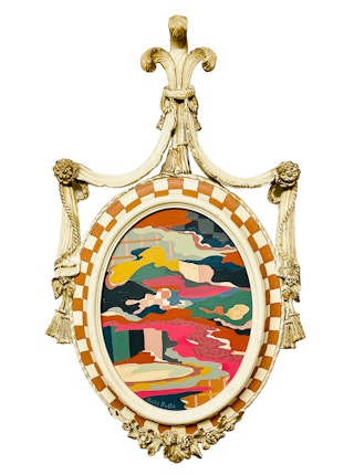 "Temporary Cure for Existential Dread No. 16" Contemporary Colorful Landscape 2021