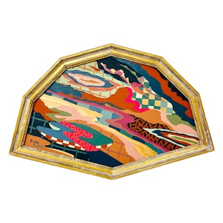 "Temporary Cure for Existential Dread No. 17" Contemporary Colorful Landscape 2021