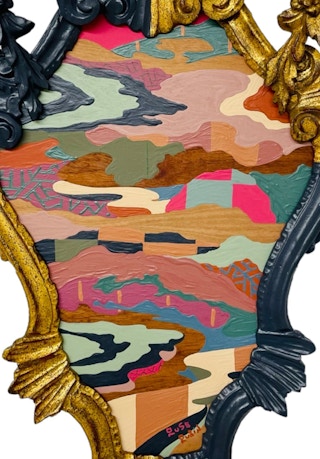 "Temporary Cure for Existential Dread No. 35" Contemporary Colorful Landscape