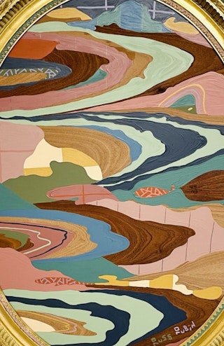 "Temporary Cure for Existential Dread No. 37" Contemporary Colorful Landscape 2022