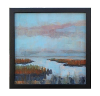 "Wetlands Plein Air" Impressionist Coastal Landscape 2015