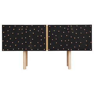 Custom Brutalist Postmodern Black & Natural Sideboard/Credenza B