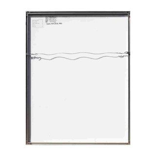 "The Melody Lingers On" Blue, Red, & Black Modern Abstract Mixed Media Painting 2012