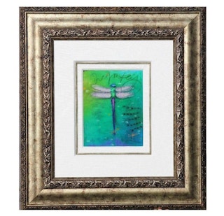 "Green Spring" Holographic Dragonfly Art 2012