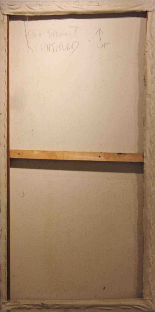 Large Contemporary Geometric Purple Painting, 1990's