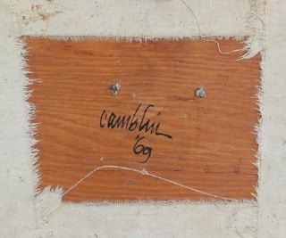 Mixed Media Abstract Shadow Box, 1969