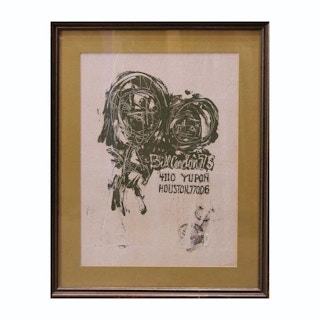 Modern Figurative Abstract Mixed Media 1975